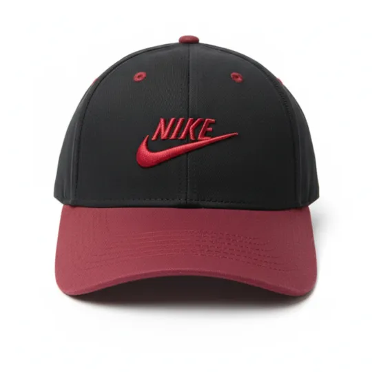 Nike Black Snapback Cap – Pink Logo Accent